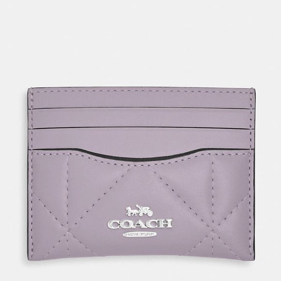 Coach Cardholder Slim Id Card Case With Puffy Diamond Quilting